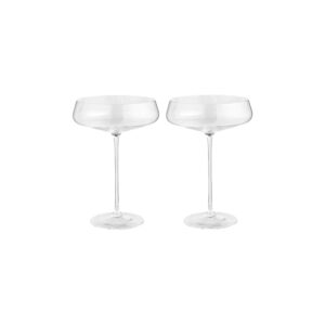 Set of 2 cocktail glasses with a silhouette design