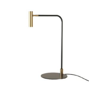 black and gold metal desk table lamp
