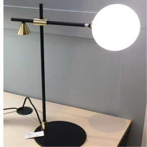 black metal desk lamp