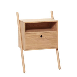 Natural Oak Veneer Rectangular Suspended Nightstand for Bedroom" would be the closest