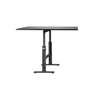 black adjustable steel table top