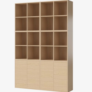 Oak shelf, wooden shelves, doors