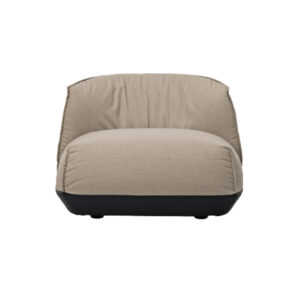 comfortable water-resistant gray outdoor armchair