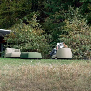 comfortable water-resistant gray outdoor armchair