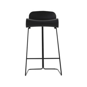 black metal bar stool for indoor and outdoor use