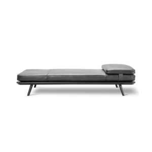 Anthracite leather daybed